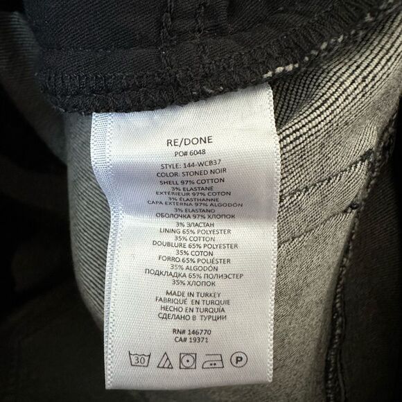 RE/DONE 70’s Crop Boot in Stone Noir NWT size 31 womens denim $275 retail - Picture 8 of 8